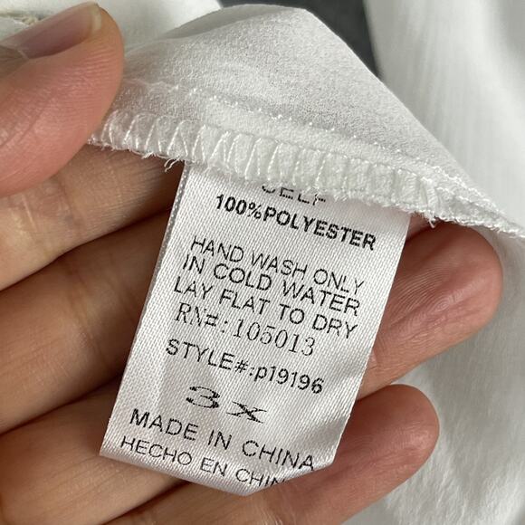 Savanna Jane Embroidered Top Womens 3X Floral Babydoll Boho Peasant Romantic NEW - Picture 8 of 16